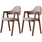 Contemporary Brown Kitchen Dining Arm Chair Wood Opening Back Dining Arm Chair Coffee 2 Piece Set Clearhalo ' kitchen&dining_furn' 'Dining Chairs' 'Dining Tables & Seating' 'dining_chair' 'furn' 'furn_dining_chair' 'Furniture' 'furniture_dining_chair' 'Kitchen & Dining Furniture' 'kitchen' 3573998