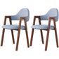 Contemporary Brown Kitchen Dining Arm Chair Wood Opening Back Dining Arm Chair Blue 2 Piece Set Clearhalo ' kitchen&dining_furn' 'Dining Chairs' 'Dining Tables & Seating' 'dining_chair' 'furn' 'furn_dining_chair' 'Furniture' 'furniture_dining_chair' 'Kitchen & Dining Furniture' 'kitchen' 3574005