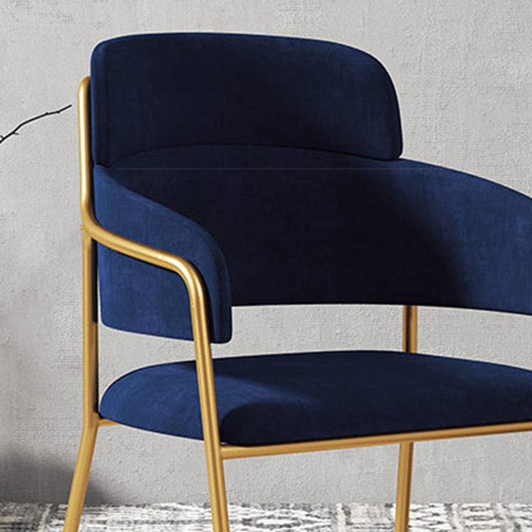 Glam Style Metal Kitchen Dining Room Chair Open Back Side Copper Chairs Clearhalo ' kitchen&dining_furn' 'Dining Chairs' 'Dining Tables & Seating' 'dining_chair' 'furn' 'furn_dining_chair' 'Furniture' 'furniture_dining_chair' 'Kitchen & Dining Furniture' 'kitchen' 3574020