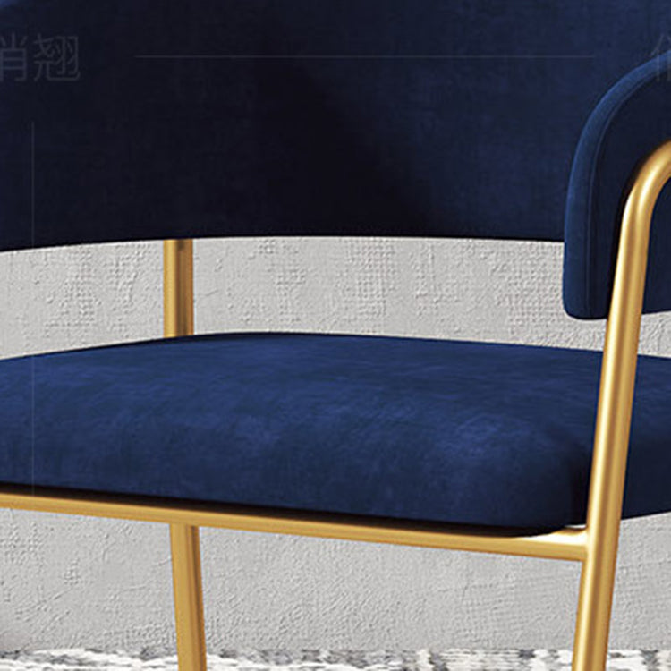 Glam Style Metal Kitchen Dining Room Chair Open Back Side Copper Chairs Clearhalo ' kitchen&dining_furn' 'Dining Chairs' 'Dining Tables & Seating' 'dining_chair' 'furn' 'furn_dining_chair' 'Furniture' 'furniture_dining_chair' 'Kitchen & Dining Furniture' 'kitchen' 3574022