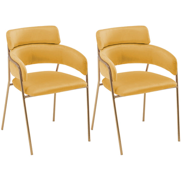 Glam Style Metal Kitchen Dining Room Chair Open Back Side Copper Chairs Ginger 2 Piece Set Clearhalo ' kitchen&dining_furn' 'Dining Chairs' 'Dining Tables & Seating' 'dining_chair' 'furn' 'furn_dining_chair' 'Furniture' 'furniture_dining_chair' 'Kitchen & Dining Furniture' 'kitchen' 3574032