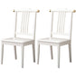Traditional 18'' Wide Wood Dining Side Chair Slat Back Chair for Home Use White 2 Piece Set Clearhalo ' kitchen&dining_furn' 'Dining Chairs' 'Dining Tables & Seating' 'dining_chair' 'furn' 'furn_dining_chair' 'Furniture' 'furniture_dining_chair' 'Kitchen & Dining Furniture' 'kitchen' 3574041