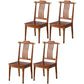 Traditional 18'' Wide Wood Dining Side Chair Slat Back Chair for Home Use Walnut 4 Piece Set Clearhalo ' kitchen&dining_furn' 'Dining Chairs' 'Dining Tables & Seating' 'dining_chair' 'furn' 'furn_dining_chair' 'Furniture' 'furniture_dining_chair' 'Kitchen & Dining Furniture' 'kitchen' 3574048