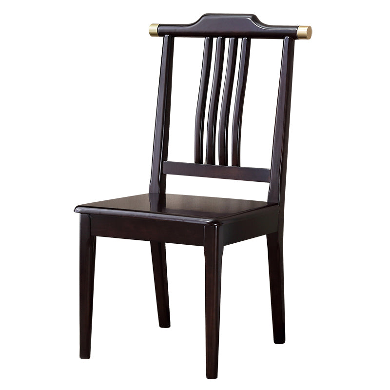 Traditional 18'' Wide Wood Dining Side Chair Slat Back Chair for Home Use Clearhalo ' kitchen&dining_furn' 'Dining Chairs' 'Dining Tables & Seating' 'dining_chair' 'furn' 'furn_dining_chair' 'Furniture' 'furniture_dining_chair' 'Kitchen & Dining Furniture' 'kitchen' 3574049