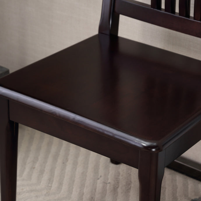 Traditional 18'' Wide Wood Dining Side Chair Slat Back Chair for Home Use Clearhalo ' kitchen&dining_furn' 'Dining Chairs' 'Dining Tables & Seating' 'dining_chair' 'furn' 'furn_dining_chair' 'Furniture' 'furniture_dining_chair' 'Kitchen & Dining Furniture' 'kitchen' 3574051