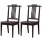 Traditional 18'' Wide Wood Dining Side Chair Slat Back Chair for Home Use Black 2 Piece Set Clearhalo ' kitchen&dining_furn' 'Dining Chairs' 'Dining Tables & Seating' 'dining_chair' 'furn' 'furn_dining_chair' 'Furniture' 'furniture_dining_chair' 'Kitchen & Dining Furniture' 'kitchen' 3574053