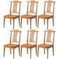 Traditional 18'' Wide Wood Dining Side Chair Slat Back Chair for Home Use Tan 6 Piece Set Clearhalo ' kitchen&dining_furn' 'Dining Chairs' 'Dining Tables & Seating' 'dining_chair' 'furn' 'furn_dining_chair' 'Furniture' 'furniture_dining_chair' 'Kitchen & Dining Furniture' 'kitchen' 3574061