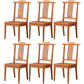 Traditional 18'' Wide Wood Dining Side Chair Slat Back Chair for Home Use Brown 6 Piece Set Clearhalo ' kitchen&dining_furn' 'Dining Chairs' 'Dining Tables & Seating' 'dining_chair' 'furn' 'furn_dining_chair' 'Furniture' 'furniture_dining_chair' 'Kitchen & Dining Furniture' 'kitchen' 3574064