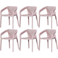 Contemporary Style Dining Room Plastic Arm Chair Multicolor Stacking Dining Chair Pink 6 Piece Set Clearhalo ' kitchen&dining_furn' 'Dining Chairs' 'Dining Tables & Seating' 'dining_chair' 'furn' 'furn_dining_chair' 'Furniture' 'furniture_dining_chair' 'Kitchen & Dining Furniture' 'kitchen' 3574095