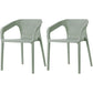 Contemporary Style Dining Room Plastic Arm Chair Multicolor Stacking Dining Chair Green 2 Piece Set Clearhalo ' kitchen&dining_furn' 'Dining Chairs' 'Dining Tables & Seating' 'dining_chair' 'furn' 'furn_dining_chair' 'Furniture' 'furniture_dining_chair' 'Kitchen & Dining Furniture' 'kitchen' 3574107