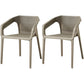 Contemporary Style Dining Room Plastic Arm Chair Multicolor Stacking Dining Chair Light Gray 2 Piece Set Clearhalo ' kitchen&dining_furn' 'Dining Chairs' 'Dining Tables & Seating' 'dining_chair' 'furn' 'furn_dining_chair' 'Furniture' 'furniture_dining_chair' 'Kitchen & Dining Furniture' 'kitchen' 3574116