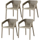 Contemporary Style Dining Room Plastic Arm Chair Multicolor Stacking Dining Chair Light Gray 4 Piece Set Clearhalo ' kitchen&dining_furn' 'Dining Chairs' 'Dining Tables & Seating' 'dining_chair' 'furn' 'furn_dining_chair' 'Furniture' 'furniture_dining_chair' 'Kitchen & Dining Furniture' 'kitchen' 3574117