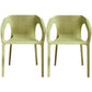 Contemporary Style Dining Room Plastic Arm Chair Multicolor Stacking Dining Chair Light Green 2 Piece Set Clearhalo ' kitchen&dining_furn' 'Dining Chairs' 'Dining Tables & Seating' 'dining_chair' 'furn' 'furn_dining_chair' 'Furniture' 'furniture_dining_chair' 'Kitchen & Dining Furniture' 'kitchen' 3574128