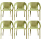Contemporary Style Dining Room Plastic Arm Chair Multicolor Stacking Dining Chair Light Green 6 Piece Set Clearhalo ' kitchen&dining_furn' 'Dining Chairs' 'Dining Tables & Seating' 'dining_chair' 'furn' 'furn_dining_chair' 'Furniture' 'furniture_dining_chair' 'Kitchen & Dining Furniture' 'kitchen' 3574130