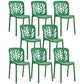 Glam Style Plastic Stackable Side Chair Matte Finish Dining Chair for Home Use Green Open 8 Piece Set Clearhalo ' kitchen&dining_furn' 'Dining Chairs' 'Dining Tables & Seating' 'dining_chair' 'furn' 'furn_dining_chair' 'Furniture' 'furniture_dining_chair' 'Kitchen & Dining Furniture' 'kitchen' 3574141