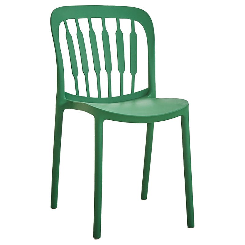 Glam Style Plastic Stackable Side Chair Matte Finish Dining Chair for Home Use Clearhalo ' kitchen&dining_furn' 'Dining Chairs' 'Dining Tables & Seating' 'dining_chair' 'furn' 'furn_dining_chair' 'Furniture' 'furniture_dining_chair' 'Kitchen & Dining Furniture' 'kitchen' 3574142