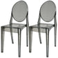 Plastic Chairs Modern Kitchen Side Chair of 13'' Wide Open Back Dining Side Chair Grey 2 Piece Set Clearhalo ' kitchen&dining_furn' 'Dining Chairs' 'Dining Tables & Seating' 'dining_chair' 'furn' 'furn_dining_chair' 'Furniture' 'furniture_dining_chair' 'Kitchen & Dining Furniture' 'kitchen' 3574170