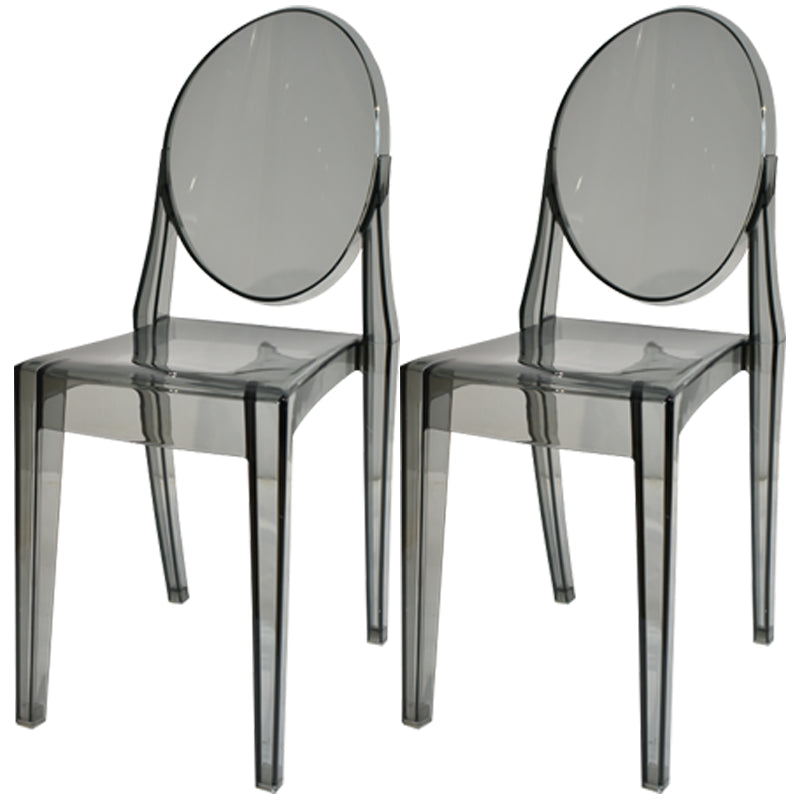 Plastic Chairs Modern Kitchen Side Chair of 13'' Wide Open Back Dining Side Chair Grey 2 Piece Set Clearhalo ' kitchen&dining_furn' 'Dining Chairs' 'Dining Tables & Seating' 'dining_chair' 'furn' 'furn_dining_chair' 'Furniture' 'furniture_dining_chair' 'Kitchen & Dining Furniture' 'kitchen' 3574170