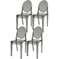 Plastic Chairs Modern Kitchen Side Chair of 13'' Wide Open Back Dining Side Chair Grey 4 Piece Set Clearhalo ' kitchen&dining_furn' 'Dining Chairs' 'Dining Tables & Seating' 'dining_chair' 'furn' 'furn_dining_chair' 'Furniture' 'furniture_dining_chair' 'Kitchen & Dining Furniture' 'kitchen' 3574172