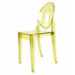 Plastic Chairs Modern Kitchen Side Chair of 13'' Wide Open Back Dining Side Chair Yellow 1 Piece Clearhalo ' kitchen&dining_furn' 'Dining Chairs' 'Dining Tables & Seating' 'dining_chair' 'furn' 'furn_dining_chair' 'Furniture' 'furniture_dining_chair' 'Kitchen & Dining Furniture' 'kitchen' 3574174