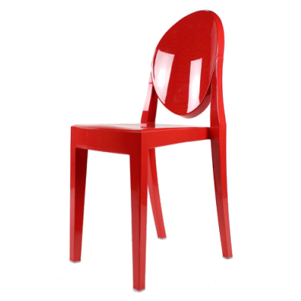 Plastic Chairs Modern Kitchen Side Chair of 13'' Wide Open Back Dining Side Chair Red 1 Piece Clearhalo ' kitchen&dining_furn' 'Dining Chairs' 'Dining Tables & Seating' 'dining_chair' 'furn' 'furn_dining_chair' 'Furniture' 'furniture_dining_chair' 'Kitchen & Dining Furniture' 'kitchen' 3574180