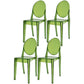Plastic Chairs Modern Kitchen Side Chair of 13'' Wide Open Back Dining Side Chair Peacock Green 4 Piece Set Clearhalo ' kitchen&dining_furn' 'Dining Chairs' 'Dining Tables & Seating' 'dining_chair' 'furn' 'furn_dining_chair' 'Furniture' 'furniture_dining_chair' 'Kitchen & Dining Furniture' 'kitchen' 3574194
