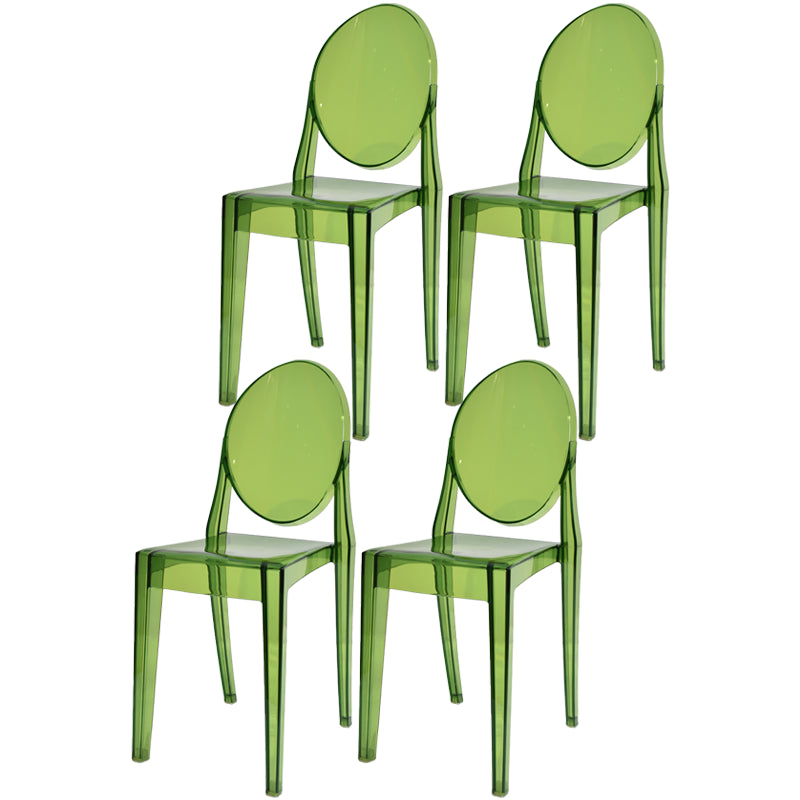 Plastic Chairs Modern Kitchen Side Chair of 13'' Wide Open Back Dining Side Chair Peacock Green 4 Piece Set Clearhalo ' kitchen&dining_furn' 'Dining Chairs' 'Dining Tables & Seating' 'dining_chair' 'furn' 'furn_dining_chair' 'Furniture' 'furniture_dining_chair' 'Kitchen & Dining Furniture' 'kitchen' 3574194