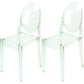 Plastic Chairs Modern Kitchen Side Chair of 13'' Wide Open Back Dining Side Chair Green 2 Piece Set Clearhalo ' kitchen&dining_furn' 'Dining Chairs' 'Dining Tables & Seating' 'dining_chair' 'furn' 'furn_dining_chair' 'Furniture' 'furniture_dining_chair' 'Kitchen & Dining Furniture' 'kitchen' 3574196