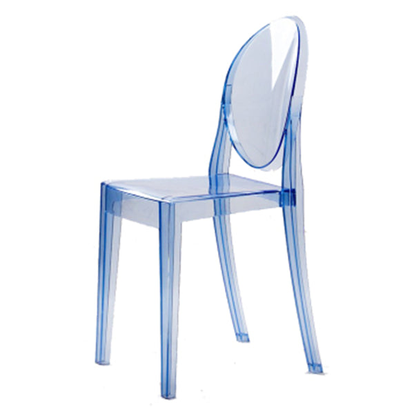 Plastic Chairs Modern Kitchen Side Chair of 13'' Wide Open Back Dining Side Chair Light Blue 1 Piece Clearhalo ' kitchen&dining_furn' 'Dining Chairs' 'Dining Tables & Seating' 'dining_chair' 'furn' 'furn_dining_chair' 'Furniture' 'furniture_dining_chair' 'Kitchen & Dining Furniture' 'kitchen' 3574198