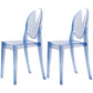 Plastic Chairs Modern Kitchen Side Chair of 13'' Wide Open Back Dining Side Chair Light Blue 2 Piece Set Clearhalo ' kitchen&dining_furn' 'Dining Chairs' 'Dining Tables & Seating' 'dining_chair' 'furn' 'furn_dining_chair' 'Furniture' 'furniture_dining_chair' 'Kitchen & Dining Furniture' 'kitchen' 3574199
