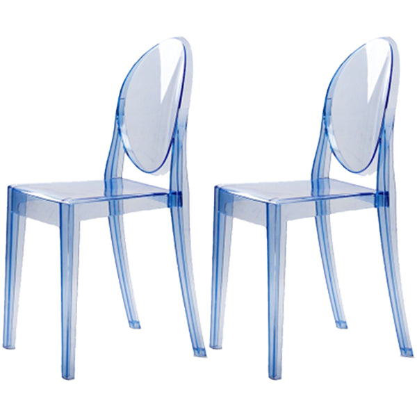 Plastic Chairs Modern Kitchen Side Chair of 13'' Wide Open Back Dining Side Chair Light Blue 2 Piece Set Clearhalo ' kitchen&dining_furn' 'Dining Chairs' 'Dining Tables & Seating' 'dining_chair' 'furn' 'furn_dining_chair' 'Furniture' 'furniture_dining_chair' 'Kitchen & Dining Furniture' 'kitchen' 3574199