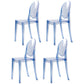 Plastic Chairs Modern Kitchen Side Chair of 13'' Wide Open Back Dining Side Chair Light Blue 4 Piece Set Clearhalo ' kitchen&dining_furn' 'Dining Chairs' 'Dining Tables & Seating' 'dining_chair' 'furn' 'furn_dining_chair' 'Furniture' 'furniture_dining_chair' 'Kitchen & Dining Furniture' 'kitchen' 3574200