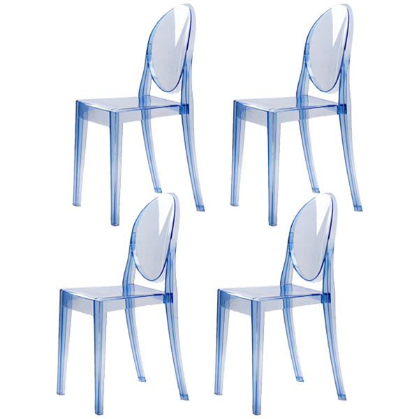 Plastic Chairs Modern Kitchen Side Chair of 13'' Wide Open Back Dining Side Chair Light Blue 4 Piece Set Clearhalo ' kitchen&dining_furn' 'Dining Chairs' 'Dining Tables & Seating' 'dining_chair' 'furn' 'furn_dining_chair' 'Furniture' 'furniture_dining_chair' 'Kitchen & Dining Furniture' 'kitchen' 3574200