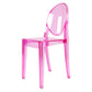 Plastic Chairs Modern Kitchen Side Chair of 13'' Wide Open Back Dining Side Chair Rose Red 1 Piece Clearhalo ' kitchen&dining_furn' 'Dining Chairs' 'Dining Tables & Seating' 'dining_chair' 'furn' 'furn_dining_chair' 'Furniture' 'furniture_dining_chair' 'Kitchen & Dining Furniture' 'kitchen' 3574204