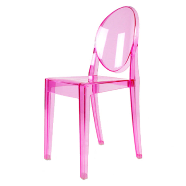 Plastic Chairs Modern Kitchen Side Chair of 13'' Wide Open Back Dining Side Chair Rose Red 1 Piece Clearhalo ' kitchen&dining_furn' 'Dining Chairs' 'Dining Tables & Seating' 'dining_chair' 'furn' 'furn_dining_chair' 'Furniture' 'furniture_dining_chair' 'Kitchen & Dining Furniture' 'kitchen' 3574204