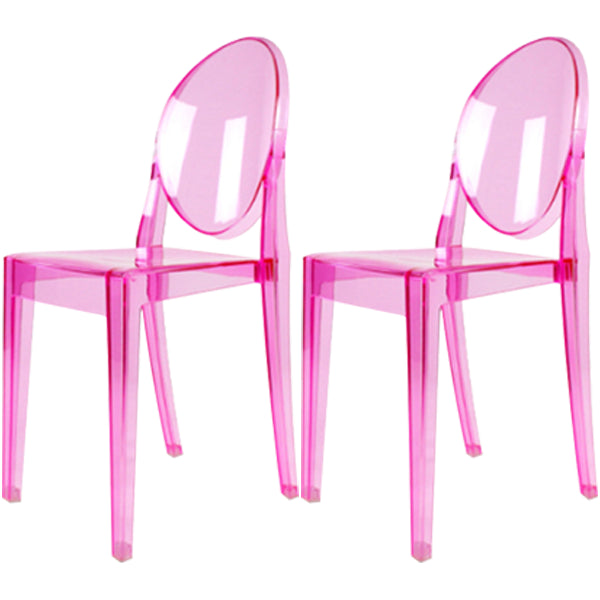 Plastic Chairs Modern Kitchen Side Chair of 13'' Wide Open Back Dining Side Chair Rose Red 2 Piece Set Clearhalo ' kitchen&dining_furn' 'Dining Chairs' 'Dining Tables & Seating' 'dining_chair' 'furn' 'furn_dining_chair' 'Furniture' 'furniture_dining_chair' 'Kitchen & Dining Furniture' 'kitchen' 3574205