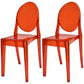 Plastic Chairs Modern Kitchen Side Chair of 13'' Wide Open Back Dining Side Chair Burgundy 2 Piece Set Clearhalo ' kitchen&dining_furn' 'Dining Chairs' 'Dining Tables & Seating' 'dining_chair' 'furn' 'furn_dining_chair' 'Furniture' 'furniture_dining_chair' 'Kitchen & Dining Furniture' 'kitchen' 3574220