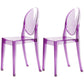 Plastic Chairs Modern Kitchen Side Chair of 13'' Wide Open Back Dining Side Chair Purple 2 Piece Set Clearhalo ' kitchen&dining_furn' 'Dining Chairs' 'Dining Tables & Seating' 'dining_chair' 'furn' 'furn_dining_chair' 'Furniture' 'furniture_dining_chair' 'Kitchen & Dining Furniture' 'kitchen' 3574223