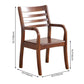 Traditional 20'' Wide Wood Dining Arm Chair Ladder Back Chair for Home Use Clearhalo ' kitchen&dining_furn' 'Dining Chairs' 'Dining Tables & Seating' 'dining_chair' 'furn' 'furn_dining_chair' 'Furniture' 'furniture_dining_chair' 'Kitchen & Dining Furniture' 'kitchen' 3574239
