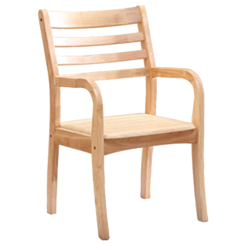 Traditional 20'' Wide Wood Dining Arm Chair Ladder Back Chair for Home Use Wood 1 Piece Clearhalo ' kitchen&dining_furn' 'Dining Chairs' 'Dining Tables & Seating' 'dining_chair' 'furn' 'furn_dining_chair' 'Furniture' 'furniture_dining_chair' 'Kitchen & Dining Furniture' 'kitchen' 3574247