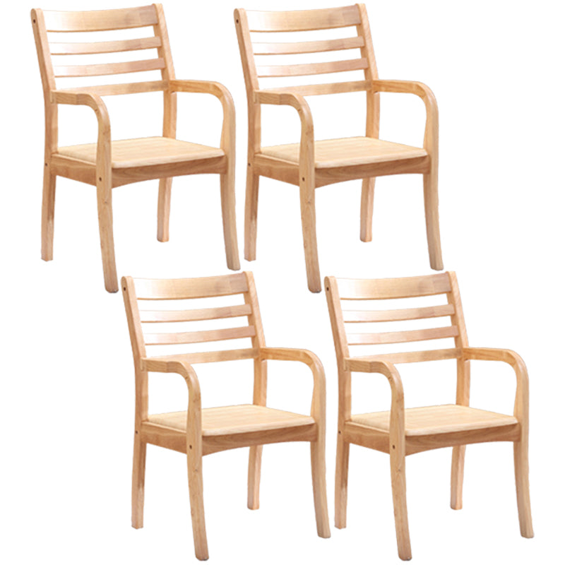 Traditional 20'' Wide Wood Dining Arm Chair Ladder Back Chair for Home Use Wood 4 Piece Set Clearhalo ' kitchen&dining_furn' 'Dining Chairs' 'Dining Tables & Seating' 'dining_chair' 'furn' 'furn_dining_chair' 'Furniture' 'furniture_dining_chair' 'Kitchen & Dining Furniture' 'kitchen' 3574249