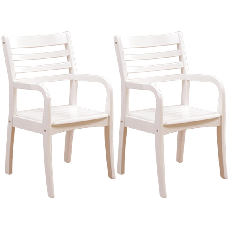 Traditional 20'' Wide Wood Dining Arm Chair Ladder Back Chair for Home Use White 2 Piece Set Clearhalo ' kitchen&dining_furn' 'Dining Chairs' 'Dining Tables & Seating' 'dining_chair' 'furn' 'furn_dining_chair' 'Furniture' 'furniture_dining_chair' 'Kitchen & Dining Furniture' 'kitchen' 3574251