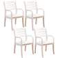 Traditional 20'' Wide Wood Dining Arm Chair Ladder Back Chair for Home Use White 4 Piece Set Clearhalo ' kitchen&dining_furn' 'Dining Chairs' 'Dining Tables & Seating' 'dining_chair' 'furn' 'furn_dining_chair' 'Furniture' 'furniture_dining_chair' 'Kitchen & Dining Furniture' 'kitchen' 3574252