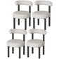 Minimalist Opening Back Dining Side Chair Metal Kitchen Dining Side Chair Grey 4 Piece Set Clearhalo ' kitchen&dining_furn' 'Dining Chairs' 'Dining Tables & Seating' 'dining_chair' 'furn' 'furn_dining_chair' 'Furniture' 'furniture_dining_chair' 'Kitchen & Dining Furniture' 'kitchen' 3574352