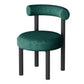 Minimalist Opening Back Dining Side Chair Metal Kitchen Dining Side Chair Blackish Green 1 Piece Clearhalo ' kitchen&dining_furn' 'Dining Chairs' 'Dining Tables & Seating' 'dining_chair' 'furn' 'furn_dining_chair' 'Furniture' 'furniture_dining_chair' 'Kitchen & Dining Furniture' 'kitchen' 3574355