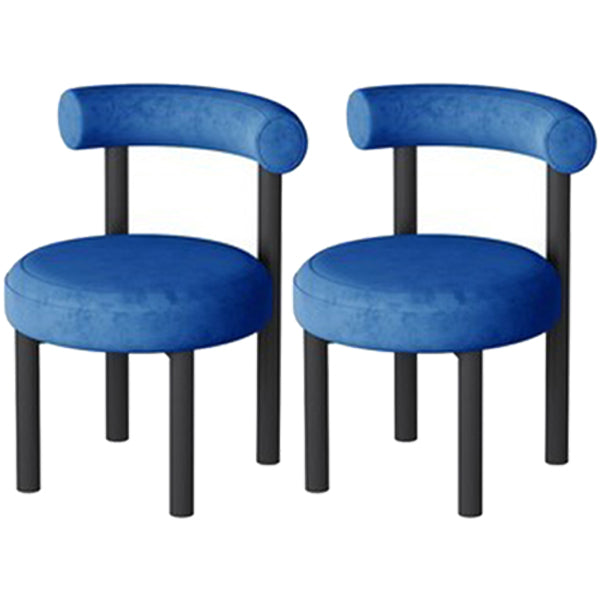 Minimalist Opening Back Dining Side Chair Metal Kitchen Dining Side Chair Blue 2 Piece Set Clearhalo ' kitchen&dining_furn' 'Dining Chairs' 'Dining Tables & Seating' 'dining_chair' 'furn' 'furn_dining_chair' 'Furniture' 'furniture_dining_chair' 'Kitchen & Dining Furniture' 'kitchen' 3574364