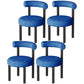 Minimalist Opening Back Dining Side Chair Metal Kitchen Dining Side Chair Blue 4 Piece Set Clearhalo ' kitchen&dining_furn' 'Dining Chairs' 'Dining Tables & Seating' 'dining_chair' 'furn' 'furn_dining_chair' 'Furniture' 'furniture_dining_chair' 'Kitchen & Dining Furniture' 'kitchen' 3574365