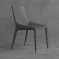 Faux Leather Contemporary Dining Room Chair Matte Finish Solid Back Dining Chair Dark Gray 1 Piece Clearhalo ' kitchen&dining_furn' 'Dining Chairs' 'Dining Tables & Seating' 'dining_chair' 'furn' 'furn_dining_chair' 'Furniture' 'furniture_dining_chair' 'Kitchen & Dining Furniture' 'kitchen' 3574367