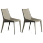 Faux Leather Contemporary Dining Room Chair Matte Finish Solid Back Dining Chair Light Gray 2 Piece Set Clearhalo ' kitchen&dining_furn' 'Dining Chairs' 'Dining Tables & Seating' 'dining_chair' 'furn' 'furn_dining_chair' 'Furniture' 'furniture_dining_chair' 'Kitchen & Dining Furniture' 'kitchen' 3574374