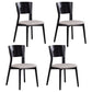 Modern Style Solid Wood Side Chair Matte Finish Open Back Dining Chair White 4 Piece Set Clearhalo ' kitchen&dining_furn' 'Dining Chairs' 'Dining Tables & Seating' 'dining_chair' 'furn' 'furn_dining_chair' 'Furniture' 'furniture_dining_chair' 'Kitchen & Dining Furniture' 'kitchen' 3574400